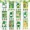 48 Sheets St. Patrick's Day Make a Face Stickers, Saint Patrick's Gnomes and Animals Crafts Stickers for Kids, Classroom Gifts and Party Favors Supplies